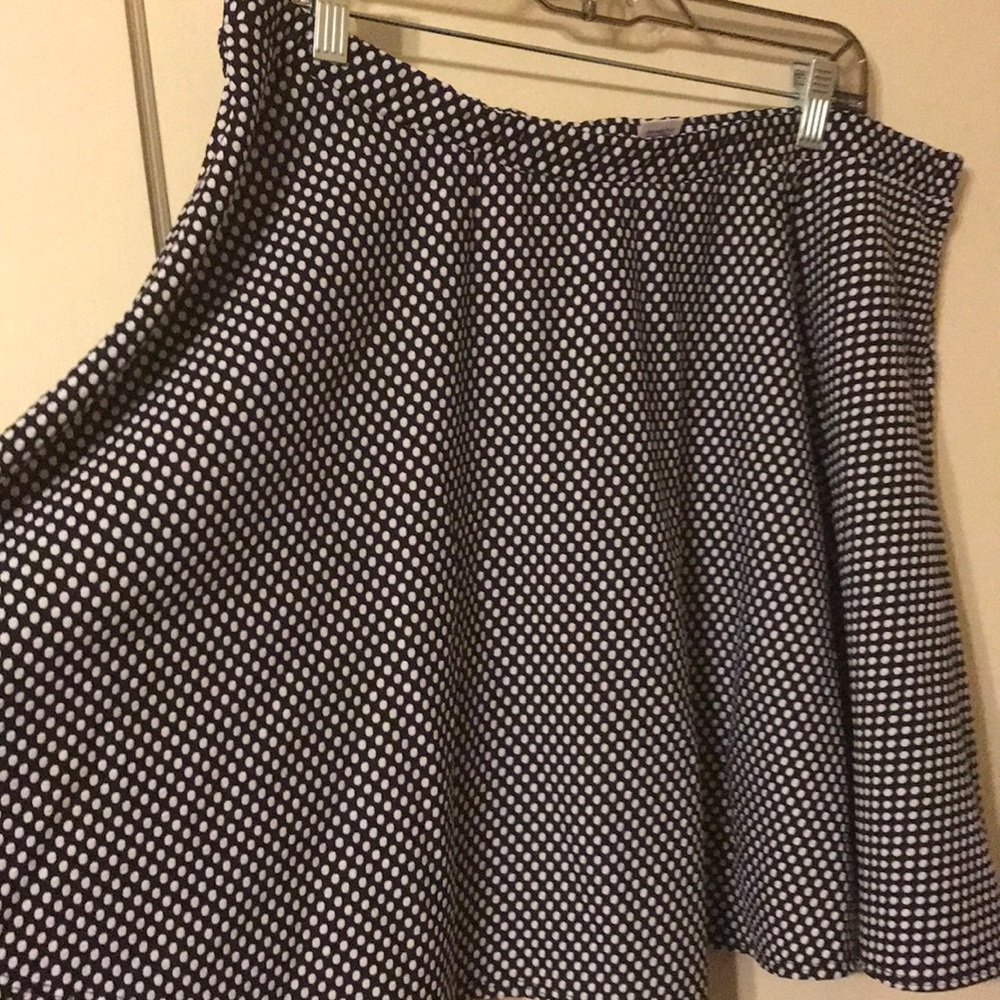 Wet Seal Plus polka dot skater skirt